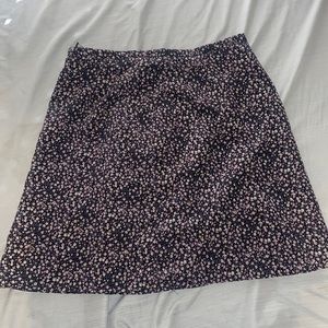 90s floral mini skirt